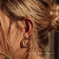 Mode offene Ohrringe Persönlichkeit Goldschmuck Ohrringe Edelstahlschmuck C Form Ohrringe